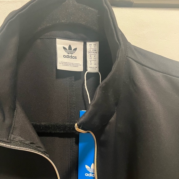 adidas Black Zip-Front One Piece JUMPSUIT. Hidden mesh peekaboo zipper option - Picture 4 of 9